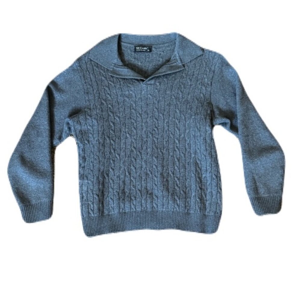 St.Croix 100% Wool Sweater Gray